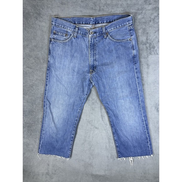 Lauren Ralph Lauren Other - Ralph Lauren Jeans Mens 34x25 Blue Denim Relaxed Straight Light Wash Cut Off**